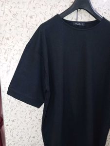 BOUNCE Black Oversized T-Shirt