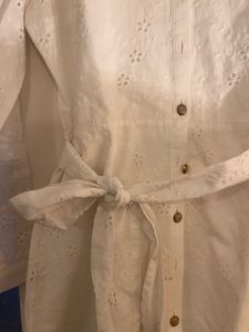 Chic White Broderie Anglaise Dress - ZARA