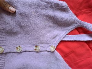 Lavender woollen crop top, size-small