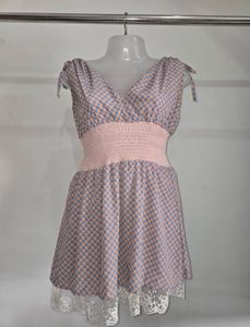 Charming Print Mini Dress