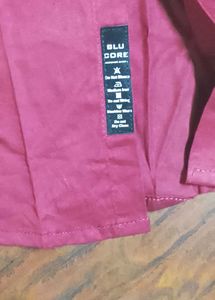 Men's Burgundy Casual Shirt new