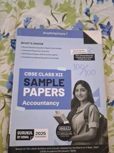 CBSE Class XII Accountancy Sample Papers 2025