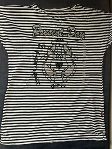 Striped T-Shirt with Graphic Print
