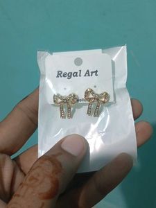 Regal Art Bow Stud Earrings