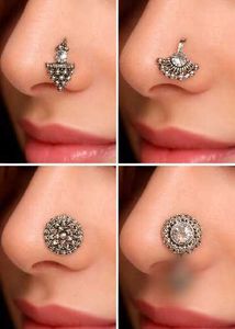 Silver-tone nose ring Set mp