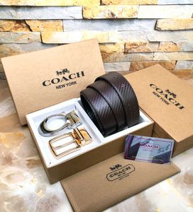 Coach Double Buckle Belt First Copy