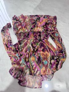 Bohemian Floral Print Maxi Dress