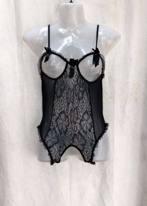 41127. Sheer Lace Bodysuit