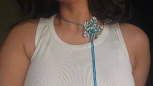 Flower Beaded Necklace
