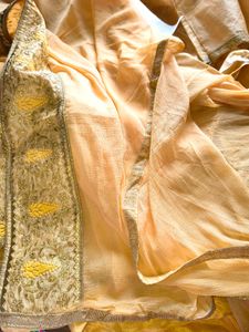 Gold Embroidered Salwar Kameez Price Negotiable
