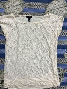 beige lace  top