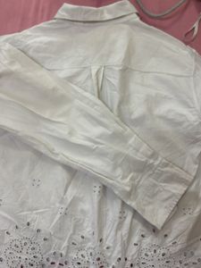 Gap White Button-Up Shirt