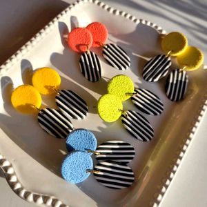 Zebra Stripe Handmade Earrings (Any 1)