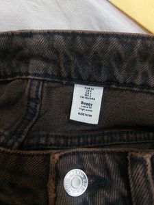 Wide-Leg Brown BaggyJeans