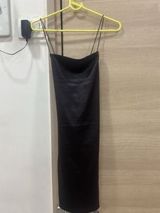 Sleek Black Slip Dress