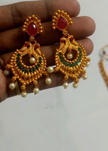 Elegant Peacock Necklace Set