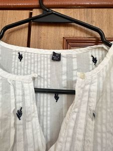 Bohemian Boutique Cotton Dress with Adjustable Dra