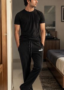 Men's Puma Black Track Pants