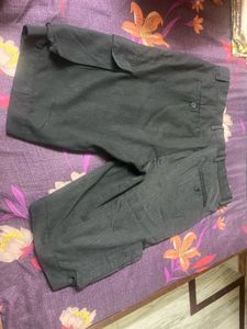 Black Cargo Jorts/Pants