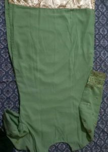 Light Green Kurta Set with Gold Embroidery