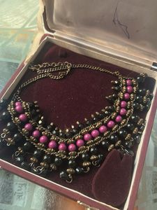 Beaded boho Statement Necklace
