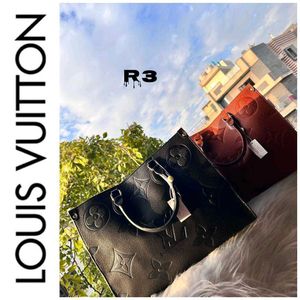 LOUIS VUITTON*  *ONTHEGO MONOGRAM MM LEOPARD BLACK