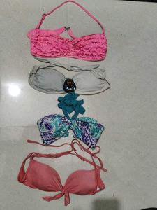 Bundle of 4 Bikini Tops