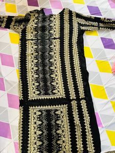 Black Crepe Kurti