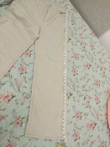 H&amp;M wide twill trousers
