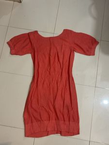 Casual Coral Dress