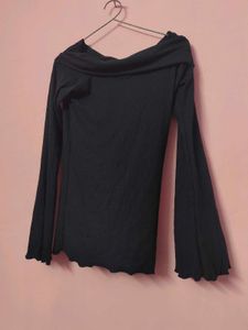 Stylish Black Off-Shoulder Top