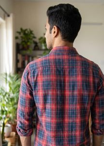 Wrogn Men's red Long Sleeve Shirt