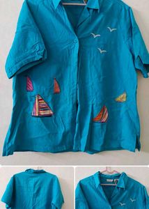 Set of 3- 2 shirts + 1 Striped Button-Up Shirt