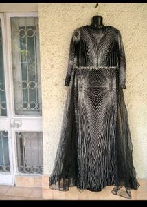 Striking Patterned Gown