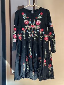 Fully Embroidered Cool Loose Fit Dress