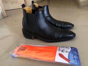 3 Inch Height Increasing Chealsea Boots + Insoles