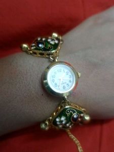 Boho Peacock Watch Bracelet