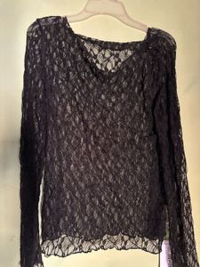 Elegant Black Lace Top