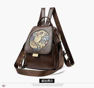 Boho Elephant Print Backpack