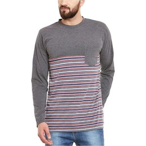 Men's Gray Crew Neck T-Shirt
