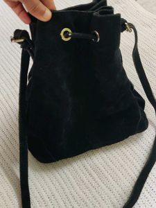 Black Suede hobo bag(at offer )