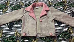 Girl's Stylish Pink Trim Jacket
