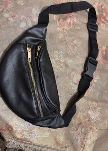 black waist bag