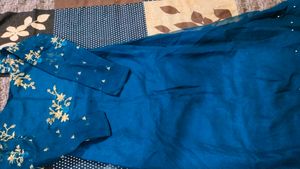 Beautiful Teal Embroidered Kurta