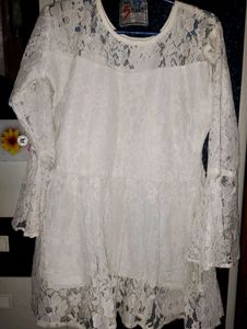 Lace Bell Sleeve Top