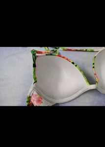 Tropical Floral Bikini Top