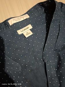 Stylish Navy Polka Dot Top