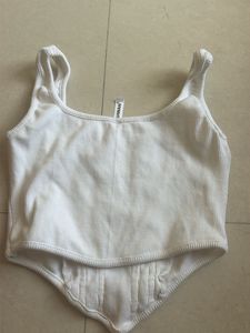 Comfortable Red &amp; White crop top