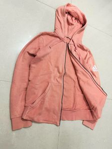 Adidas Pink Zip-Up Hoodie 🇺🇸