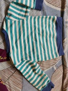 Cute Striped Dinosaur Baby Onesie